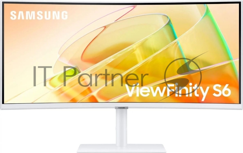 Монитор Samsung 34" ViewFinity S6 S34C650TAUXEN белый VA LED 5ms 21:9 HDMI M/M полуматовая HAS Piv 350cd 178гр/178гр 3440x1440 100Hz FreeSync DP Ultra WQHD USB 8.1кг