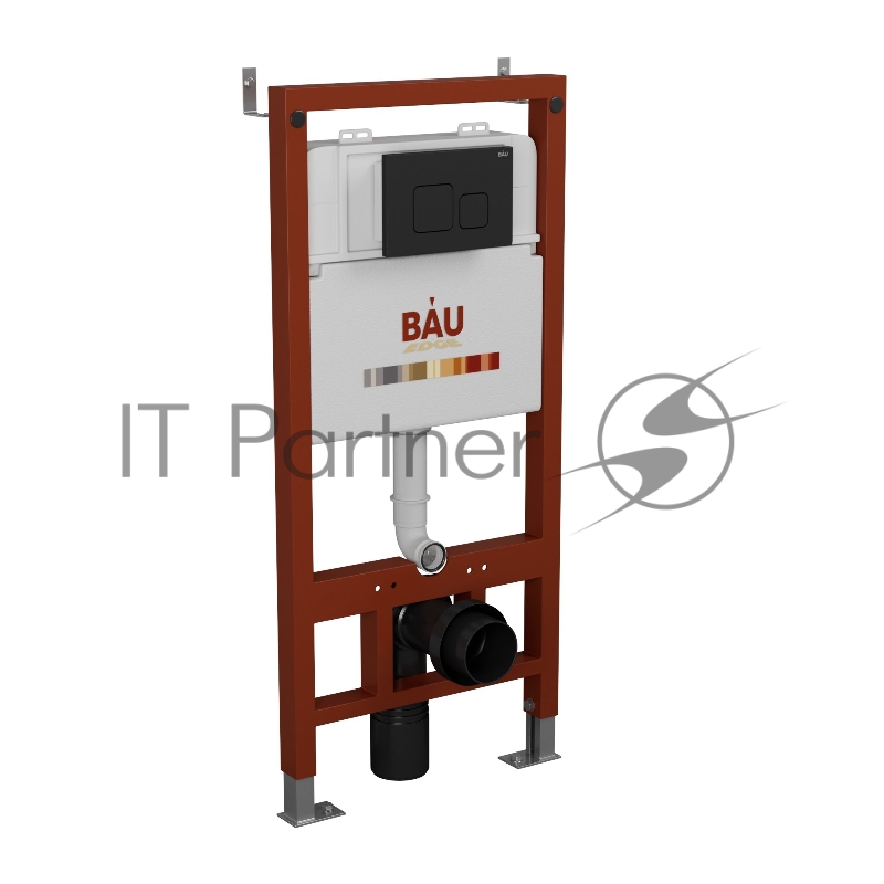 Инсталляция BAU PRO для подвесного унитаза с клавишей смыва BAU Soul, черная матовая
