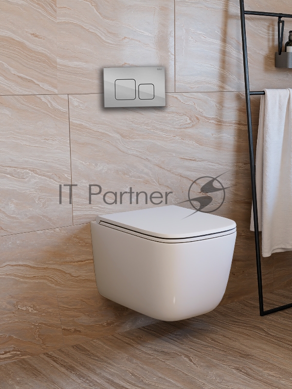 Инсталляция с унитазом комплект BAU PRO 6 в 1: унитаз подвесной безободковый торнадо Bau Dream 51х35, быстросъемное сиденье микролифт, кнопка смыва BAU Soul, хром