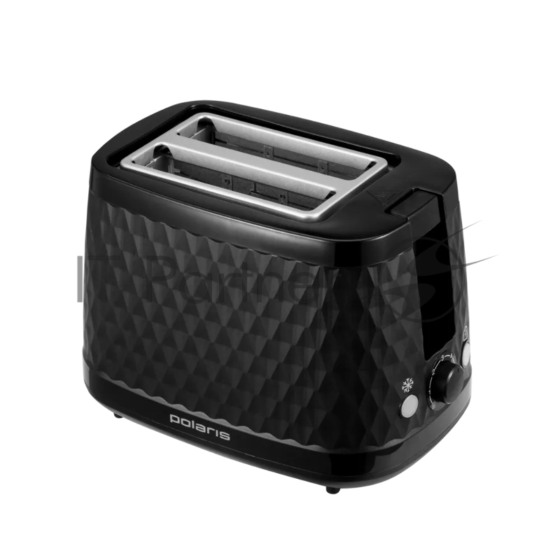 Тостер Polaris PET-0734 черный, 900 Вт, 2 слота