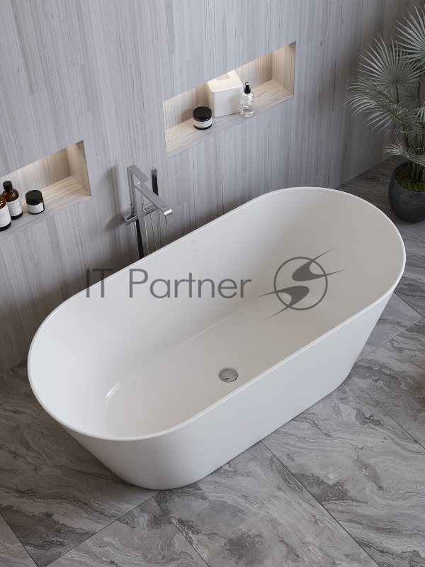 Ванна отдельностоящая акриловая BAU Flow 1500x750 белая