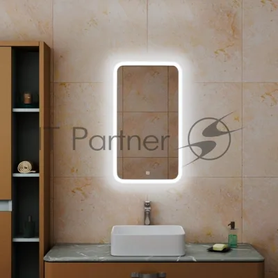 Зеркало Bau Stil 40х70, сенсорная LED подсветка, пластиковый защитный корпус