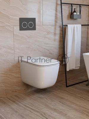 Инсталляция с унитазом комплект BAU IDEAL 6 в 1: унитаз подвесной безободковый торнадо Bau Dream 51х35, быстросъемное сиденье микролифт, кнопка смыва BAU Round Gun gray, серый металлик