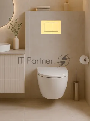Инсталляция с унитазом комплект BAU IDEAL 6 в 1: унитаз подвесной безободковый торнадо Bau Hotel 53х36, быстросъемное сиденье микролифт, кнопка смыва BAU Lightзолото