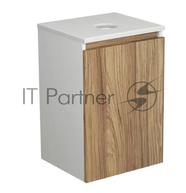 Тумба Bau Dream Blackwood 35 с ящиком, графит, раковина BAU Mini 37х23,