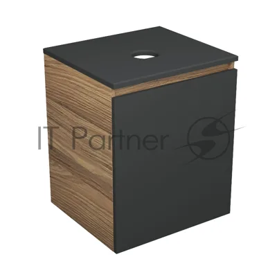 Тумба Bau Dream Blackwood 50 графит, раковина BAU Dream D43