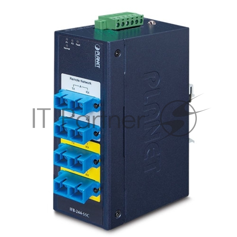 Оптический байпас-коммутатор PLANET IFB-244-SSC, 4×Duplex SC (Single Mode, 100M–100G), неуправляемый