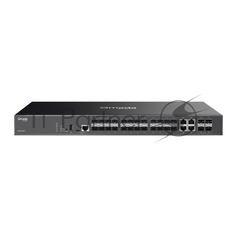 Коммутатор TP-Link Omada SG5428XF, 20×1 Гбит/с SFP + 4×1 Гбит/с SFP (Combo) + 4×10 Гбит/с SFP+, управляемый