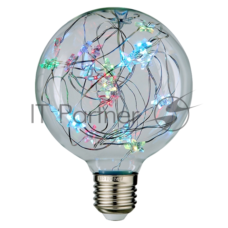 Филаментная светодиодная лампа General GLDEN-G95SW-STAR-1-230-E27-RGB