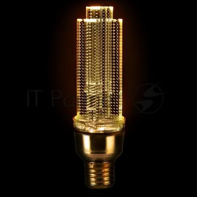Филаментная светодиодная лампа General GLDEN-CRYSTAL-5-230-E27-6500 Золотая