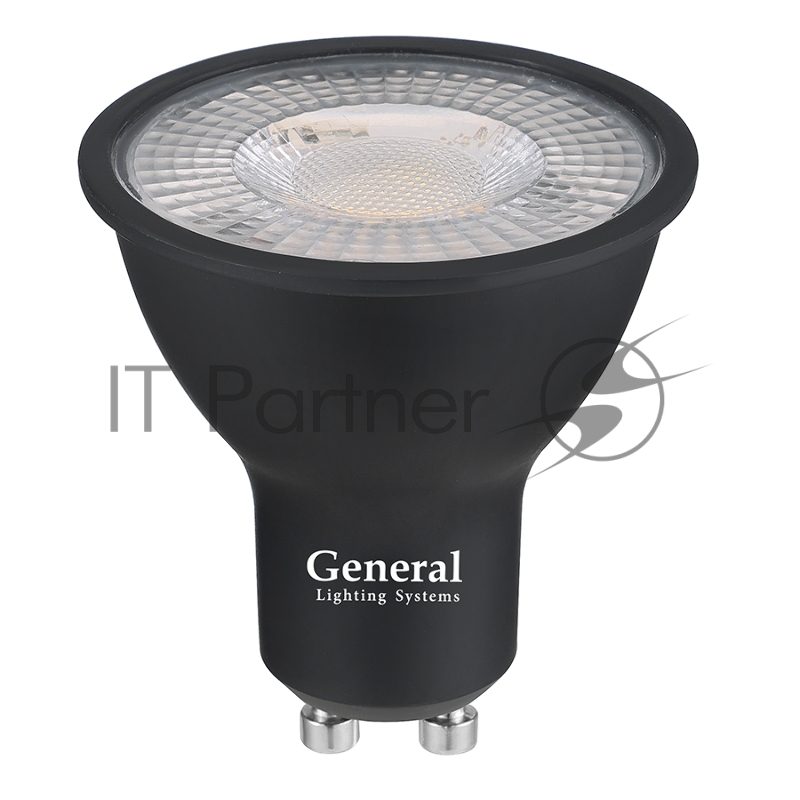 Лампа Светодиодная General GLDEN-MR16-DIF-15-230-GU10-4500 Диффузор 60 градусов Черный корпус 1/10/100