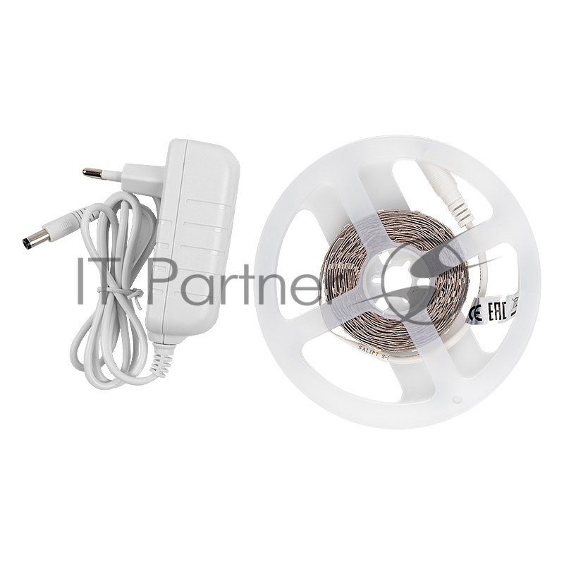 Лента светодиодная GLS-2835-60-4.8-12-IP20-PRO-3-3-KIT готовый комплект 3м с адаптером
