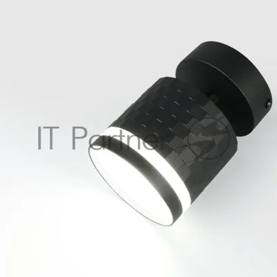 Спот на основании GWL-GX53-M-IP20 Одинарный Черный С боковым рассеивателем Кирпич