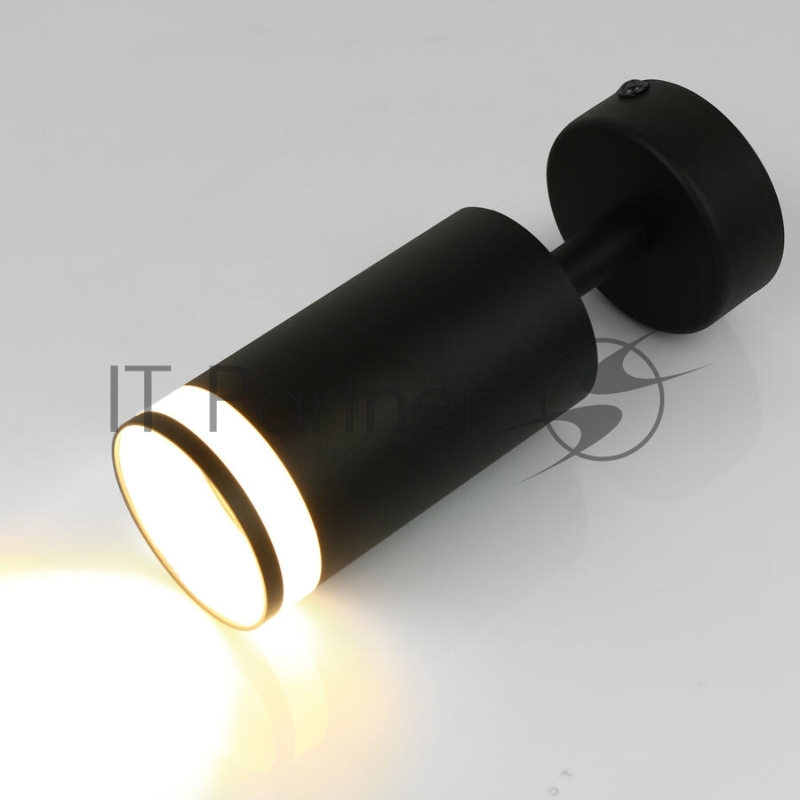Спот на основании GWL-GU10-M-IP20 Одинарный Черный С Боковым рассеивателем Башня