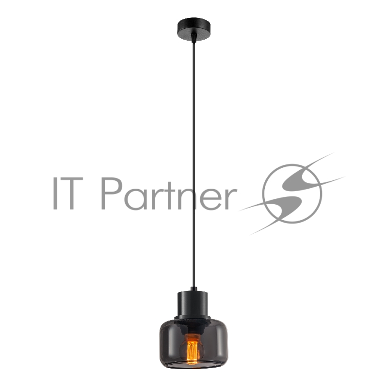 Спот на подвесе General GWL-Е14-M-IP20 Черный+Дымчатый Фрактал