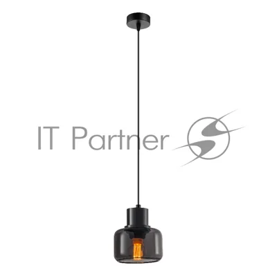 Спот на подвесе General GWL-Е14-M-IP20 Черный+Дымчатый Фрактал