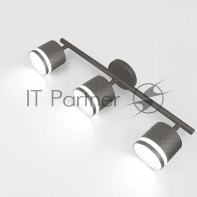 Спот на основании GWL-3GX53-M-IP20 Тройной Графит С боковым рассеивателем Кирпич
