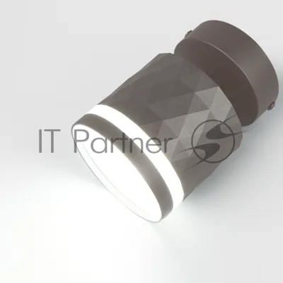 Спот на основании GWL-GX53-M-IP20 Одинарный Графит С боковым рассеивателем Ромб