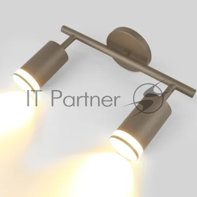 Спот на основании GWL-2GU10-M-IP20 Двойной Графит С боковым рассеивателем Башня
