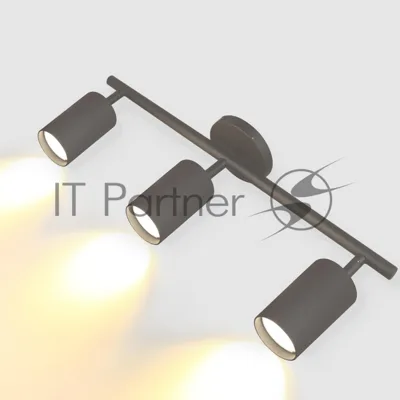 Спот на основании GWL-3GU10-M-IP20 Тройной Графит Направленный Башня