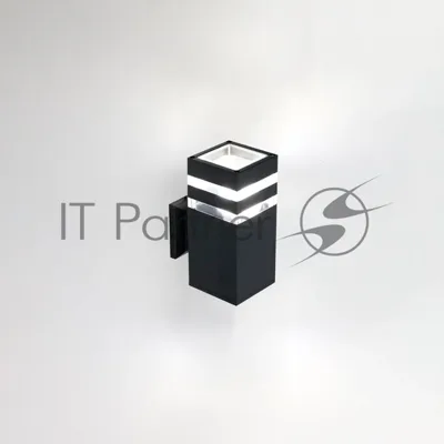 Фасадный светильник General GWL-Е27-M-IP65 Черный С двойным боковым рассеивателем Гратус
