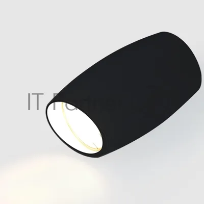 Спот GWL-GU10-M-IP20 Черный Скошеный верх Бочонок