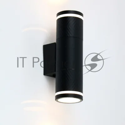 Фасадный светильник GWL-2MR16-GU10-R-IP65 Черный Шпиль