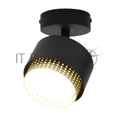 Спот на основании General GWL-GX53-M-IP20 Одинарный Черный+Золотой Матрикс