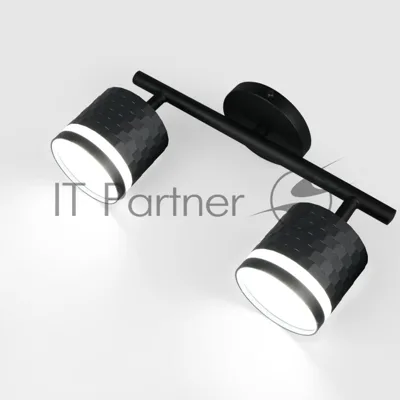 Спот на основании GWL-2GX53-M-IP20 Двойной Черный С боковым рассеивателем Кирпич