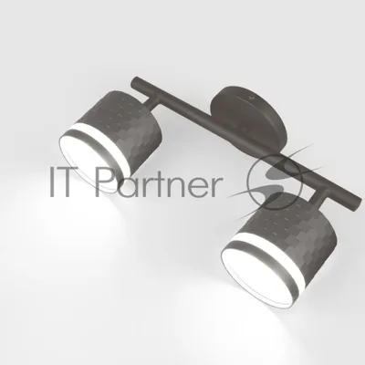 Спот на основании GWL-2GX53-M-IP20 Двойной Графит С боковым рассеивателем Кирпич