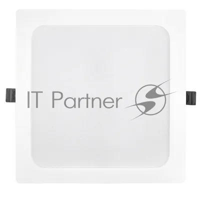 Светильник встраиваемый LED квадрат 24Вт 4500К 220мм белый пластик IP40 General GLP-SW3-24BT-220-4