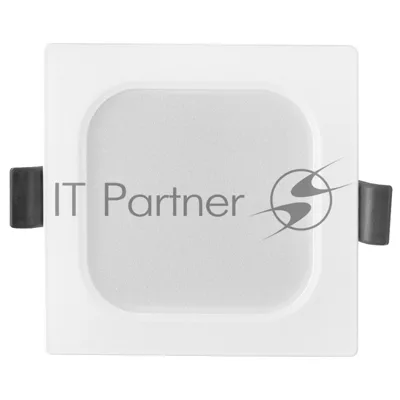Светильник встраиваемый LED квадрат 6Вт 6500К 90мм белый пластик IP40 General GLP-SW3-6BT-90-6