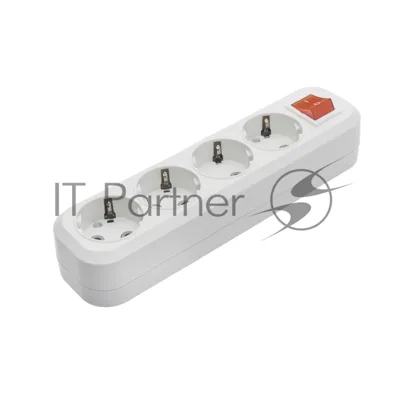 Розетка 2П+3 открытой установки IP54 16А 250В бело-серая "Сигма" General