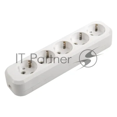 Розеточная колодка GSB-16-5-G-IP20 Classic, 16А, 5 мест, с заземлением, без выключателя, IP20 General