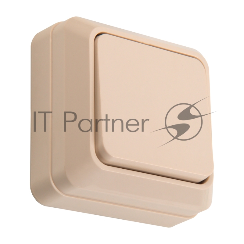 Выключатель 1-кл. открытой установки IP20 10А, слоновая кость Альфа General