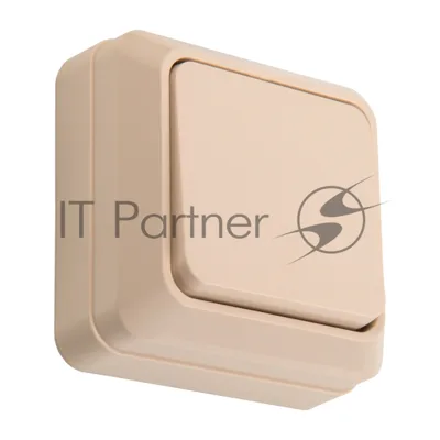 Выключатель 1-кл. открытой установки IP20 10А, слоновая кость Альфа General