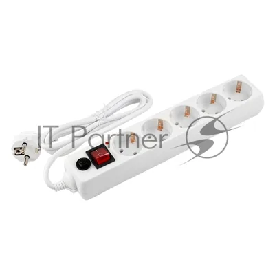 Сетевой фильтр General GPS-5-16-3x1-700-W, 5 мест, 16А, 3x1 мм2, 7 м, белый