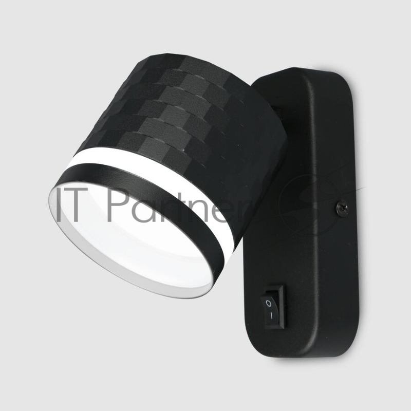 Бра GWL-GX53-M-IP20 Черный С боковым рассеивателем Кирпич