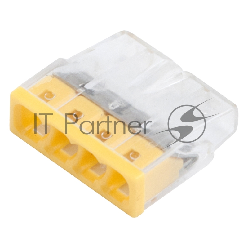 GTER6-04-P-BL5 клемма СМК 2273-244, 4-пров. 0.5-2.5 мм2, с пастой, в блистере 5шт. General