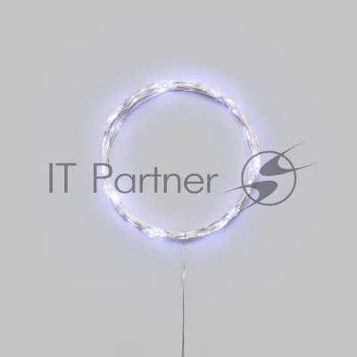 Гирлянда светодиодная Роса 10м 100 LED БЕЛЫЙ IP20 3хАА (в комплект не входят) NEON-NIGHT