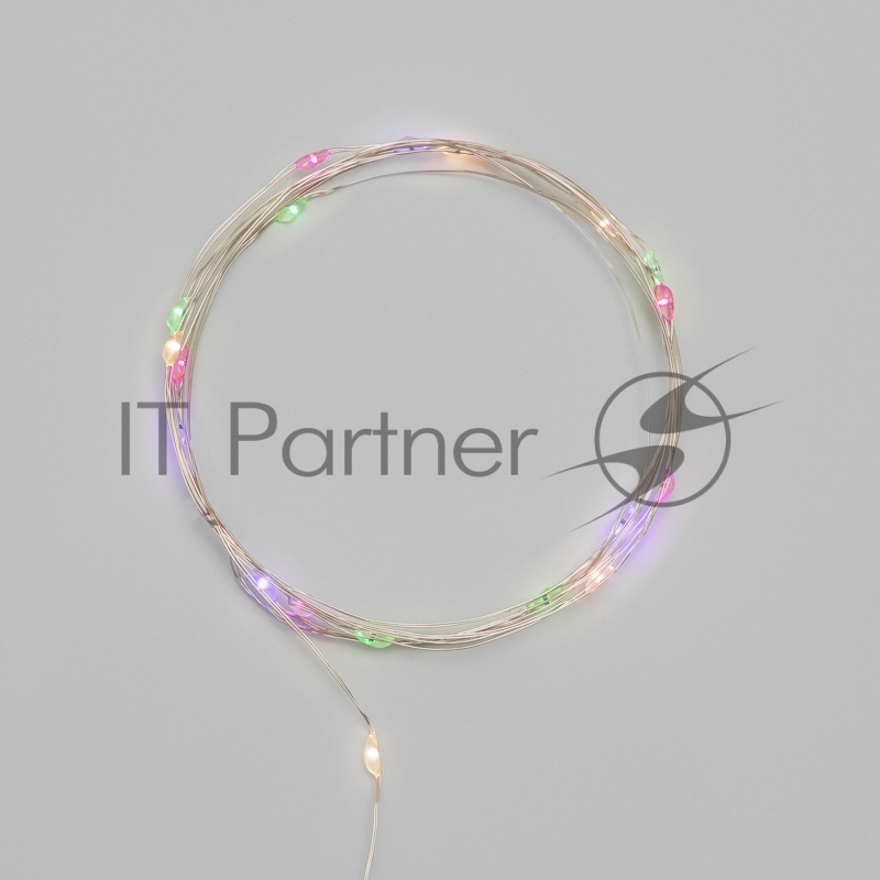 Гирлянда светодиодная Роса 2м 20 LED МУЛЬТИКОЛОР IP20 2хАА (в комплект не входят) NEON-NIGHT
