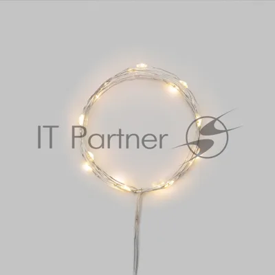 Гирлянда светодиодная Роса 2м 20 LED ТЕПЛЫЙ БЕЛЫЙ IP20 2хАА (в комплект не входят) NEON-NIGHT