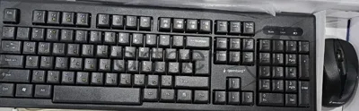 (Из ремонта, рабочий, гарантия 7 дней) Комплект клавиатура+мышь Gembird KBS-8002 беспроводной, USB, 1000 DPI, чёрный