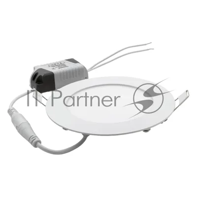 Панель светодиодная встраиваемая круг 8Вт 230В 6500К 120мм белая IP40 General GLP-RW16-120-8-6
