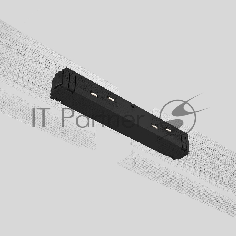 Прямой коннектор Elektrostandard Slim Magnetic черный 95135/00