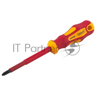 Отвертка крестовая диэлектрическая PH2x100, G-Pro, 1000V, General