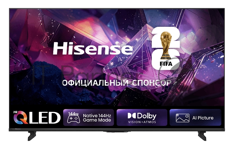 Телевизор Hisense 50" 50E7S PRO угольно-серый QLED 4K UHD 144Hz Smart TV VIDAA 3GB/8GB