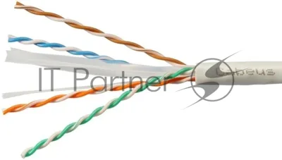 Кабель информационный Cabeus UTP-4P-CAT.6-SOLID-LSZH-GY-100 кат.6 U/UTP 4 пары LSZH внутренний 100м серый