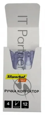 Ручка корректор Silwerhof Daily шариковый 4мл дисплей картонный