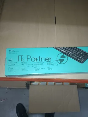 (Б/У) Клавиатура + мышка LOGITECH MK220 RUS BLACK (неяркая гравировка) 920-003236 [Cм.описание!]
